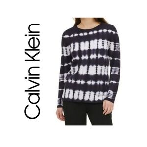 NWT Calvin Klien Cotton Tie-Dye Sweater